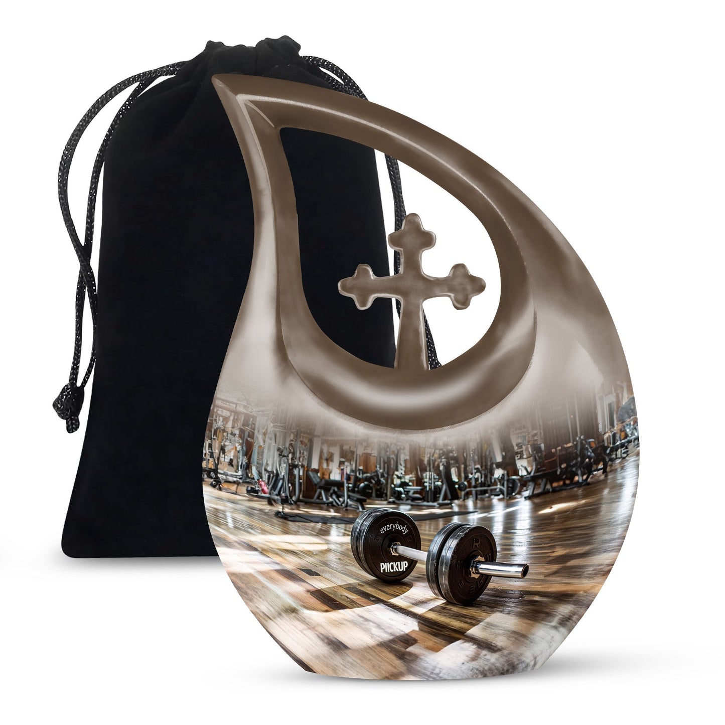 10-inch Dumbles Urn in Cross Drop Design,