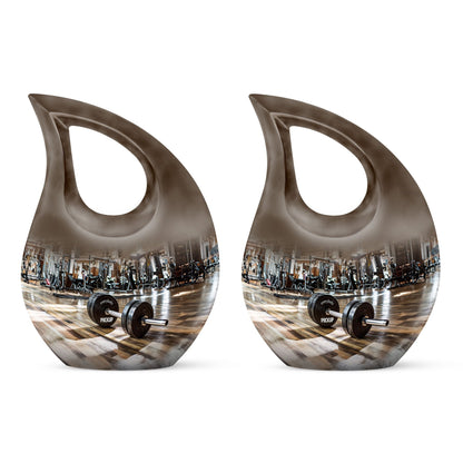 10-inch Dumbles Urn in Cross Drop Design,