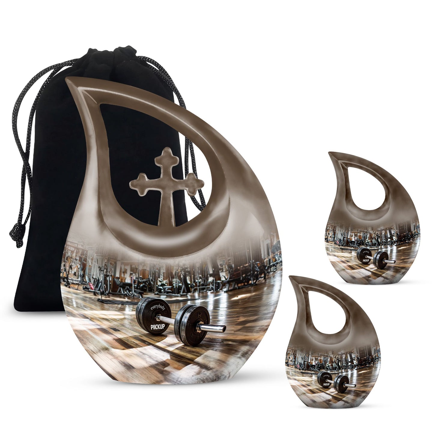 10-inch Dumbles Urn in Cross Drop Design,