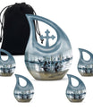 10-inch Dumbles Urn, Cross Drop design, affordable cremation and memorial urn