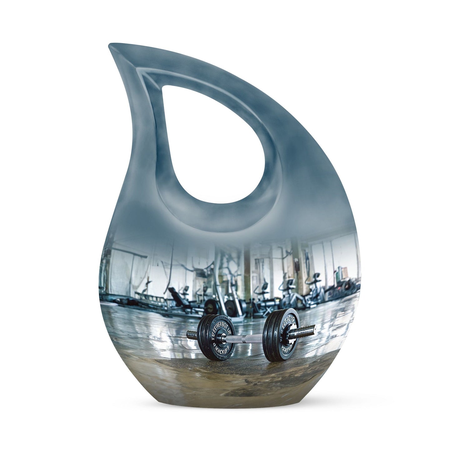 10-inch Dumbles Urn, Cross Drop design, affordable cremation and memorial urn