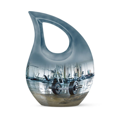 10-inch Dumbles Urn, Cross Drop design, affordable cremation and memorial urn