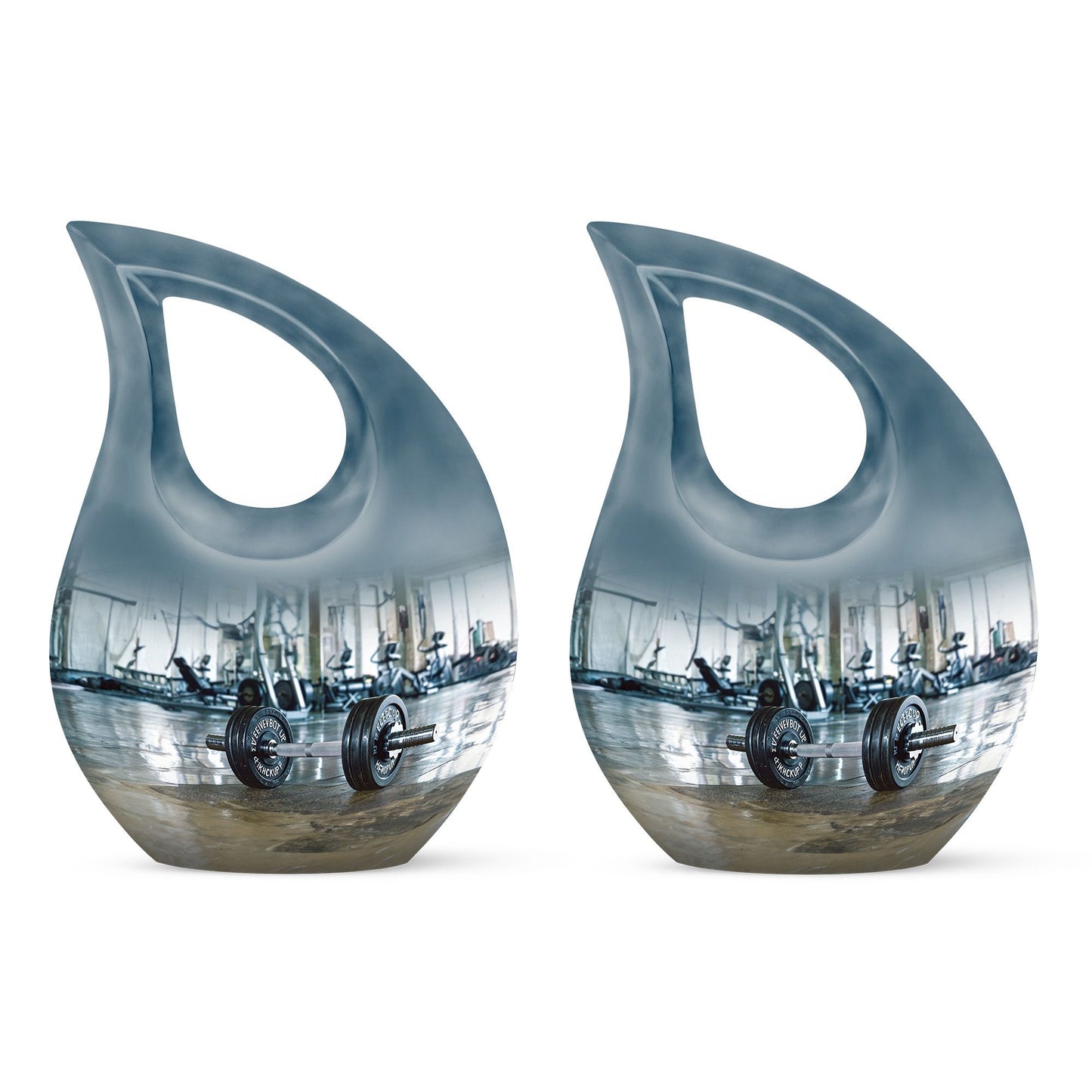 10-inch Dumbles Urn, Cross Drop design, affordable cremation and memorial urn