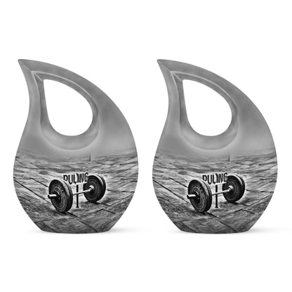 10inch Dumbles Urn with Cross Drop design, 