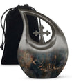 10-inch Tarot Urn with Cross Drop design, 
