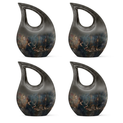 10-inch Tarot Urn with Cross Drop design, 
