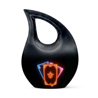 10-inch Tarot urn, Cross Drop design, 