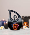 10-inch Tarot urn, Cross Drop design, 