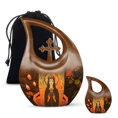 10 Inch Tarot themed Cross Drop Personalized Urn
