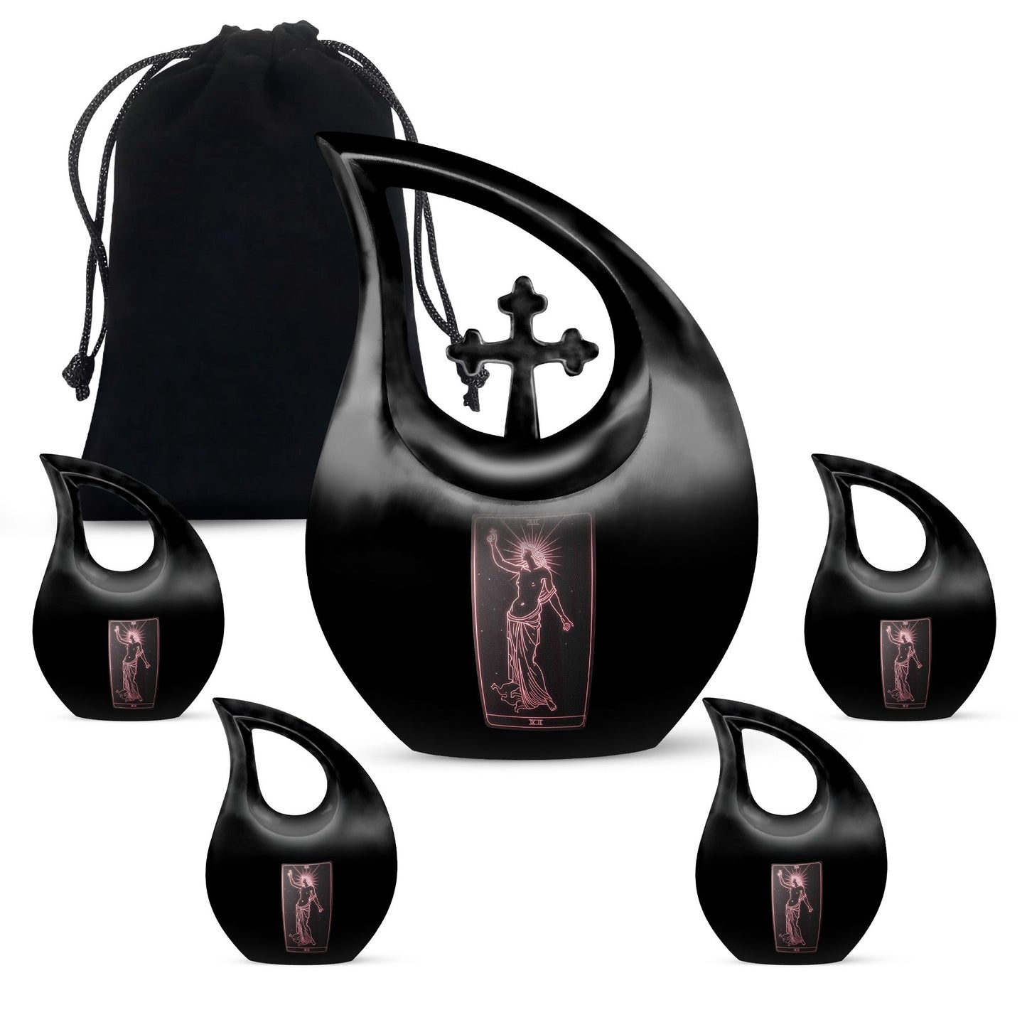 10 inch Tarot-themed custom mom urn 