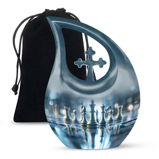  cross drop memorial urn,