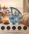  cross drop memorial urn,