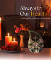  cross drop memorial urn,