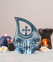  cross drop memorial urn,