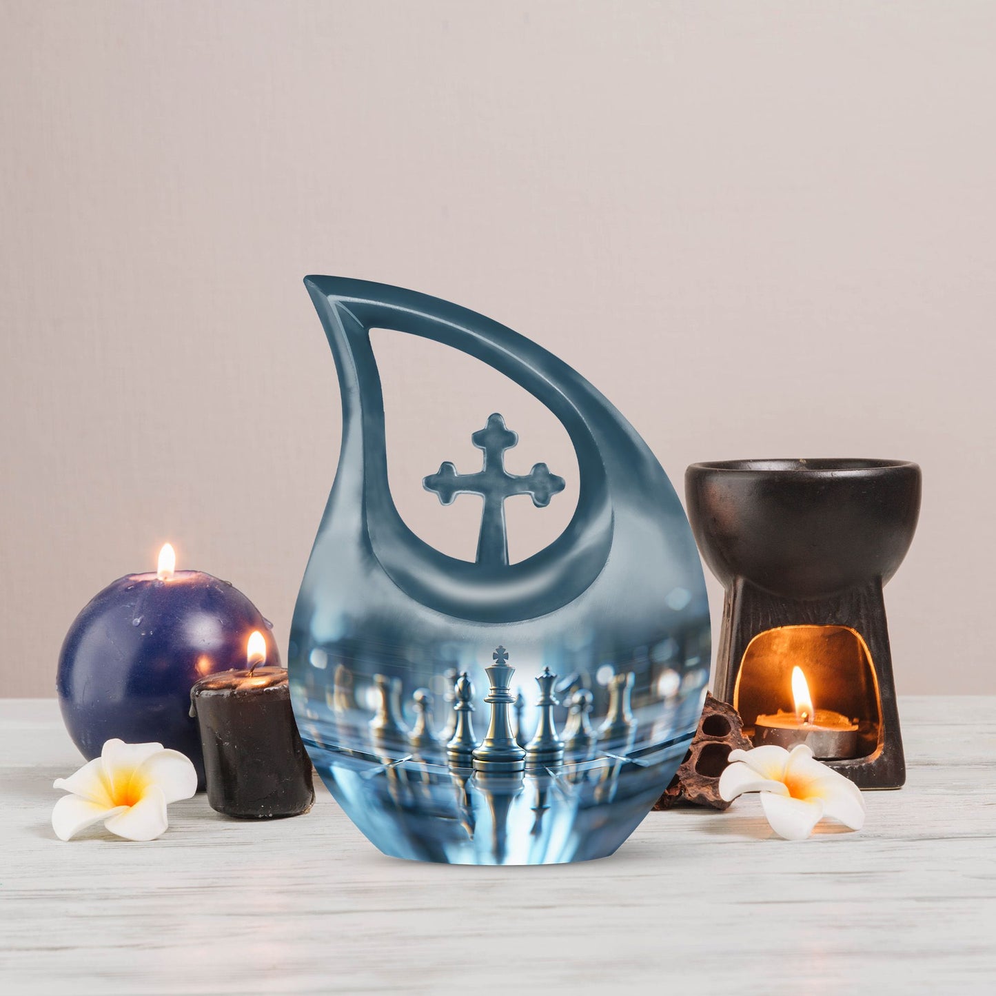  cross drop memorial urn,