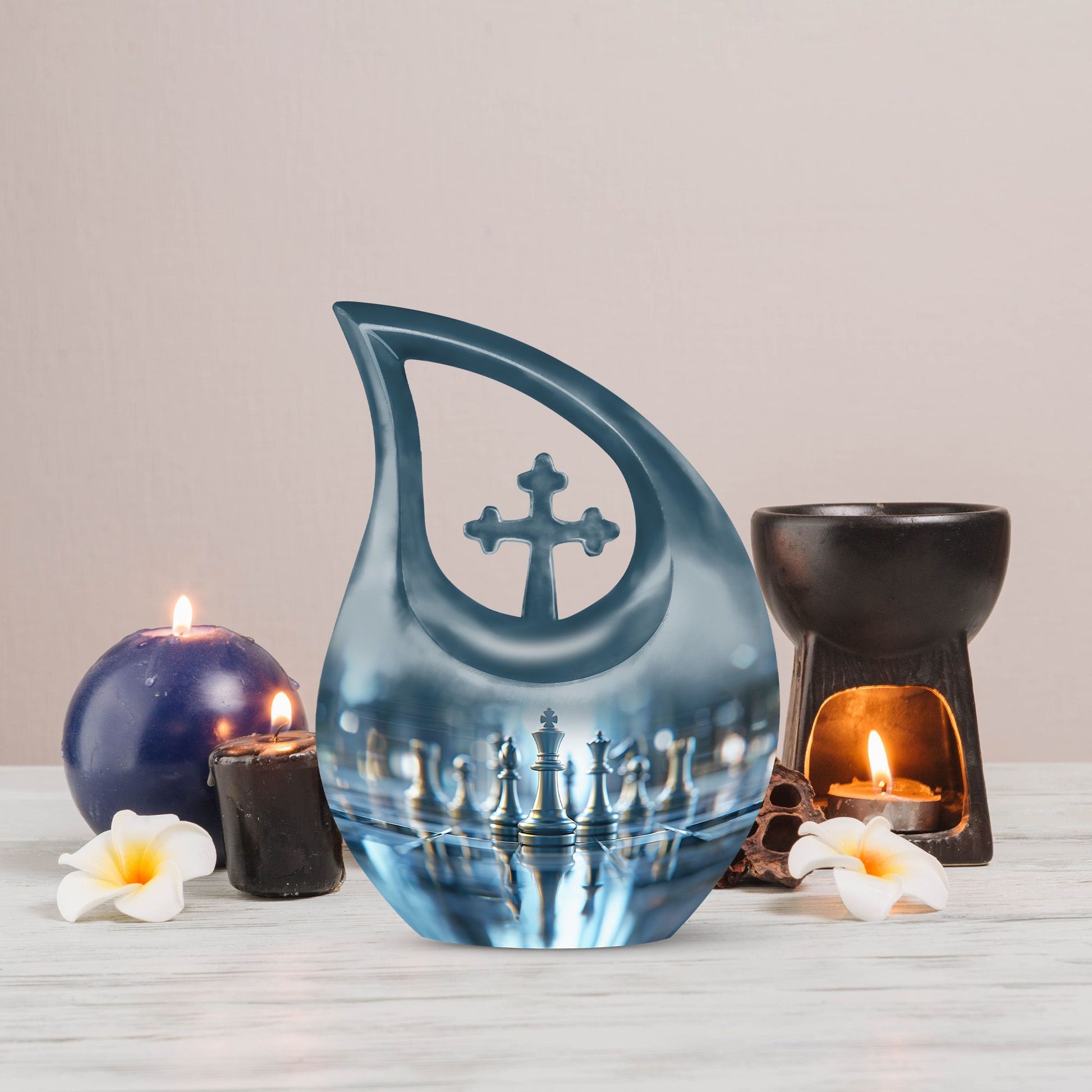  cross drop memorial urn,