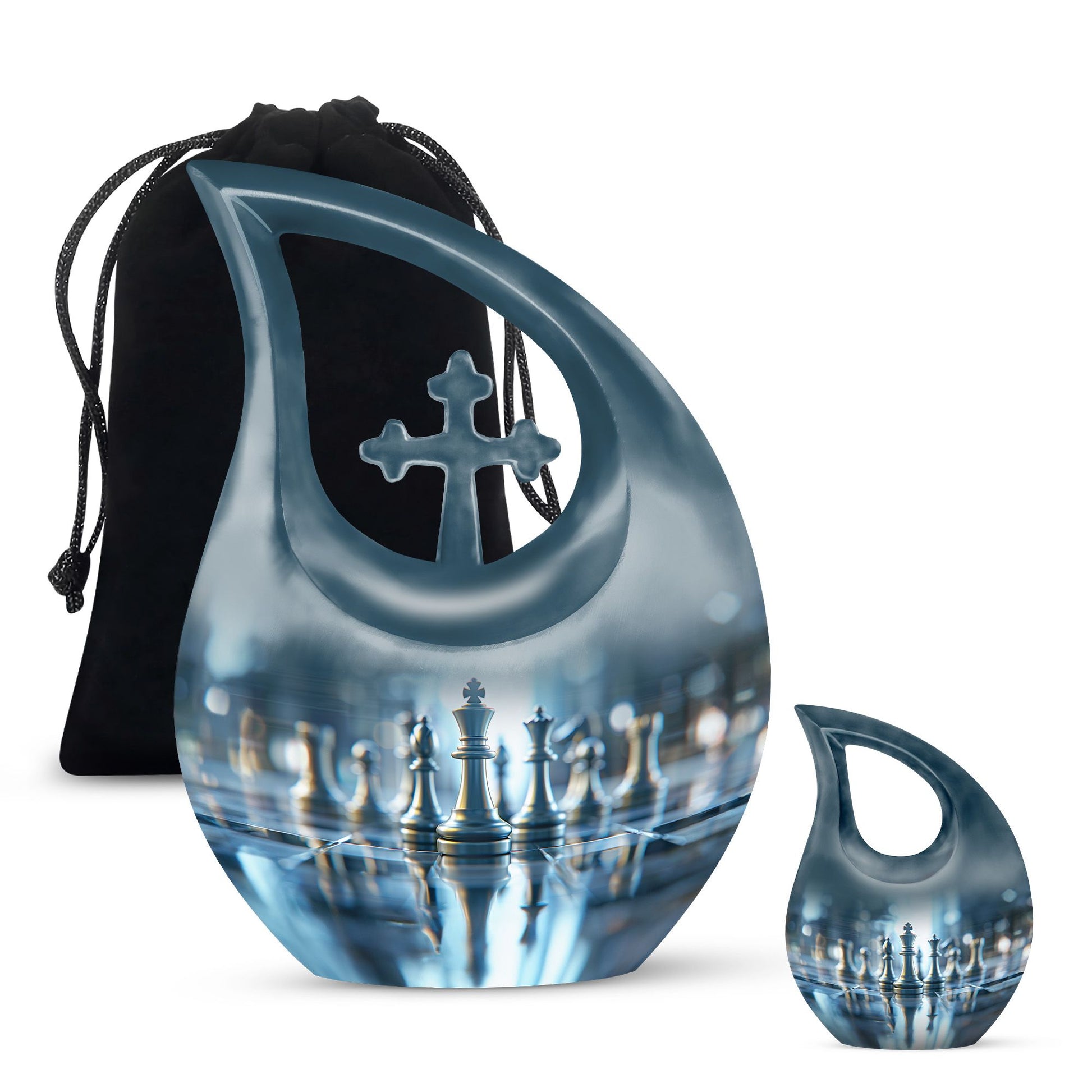  cross drop memorial urn,