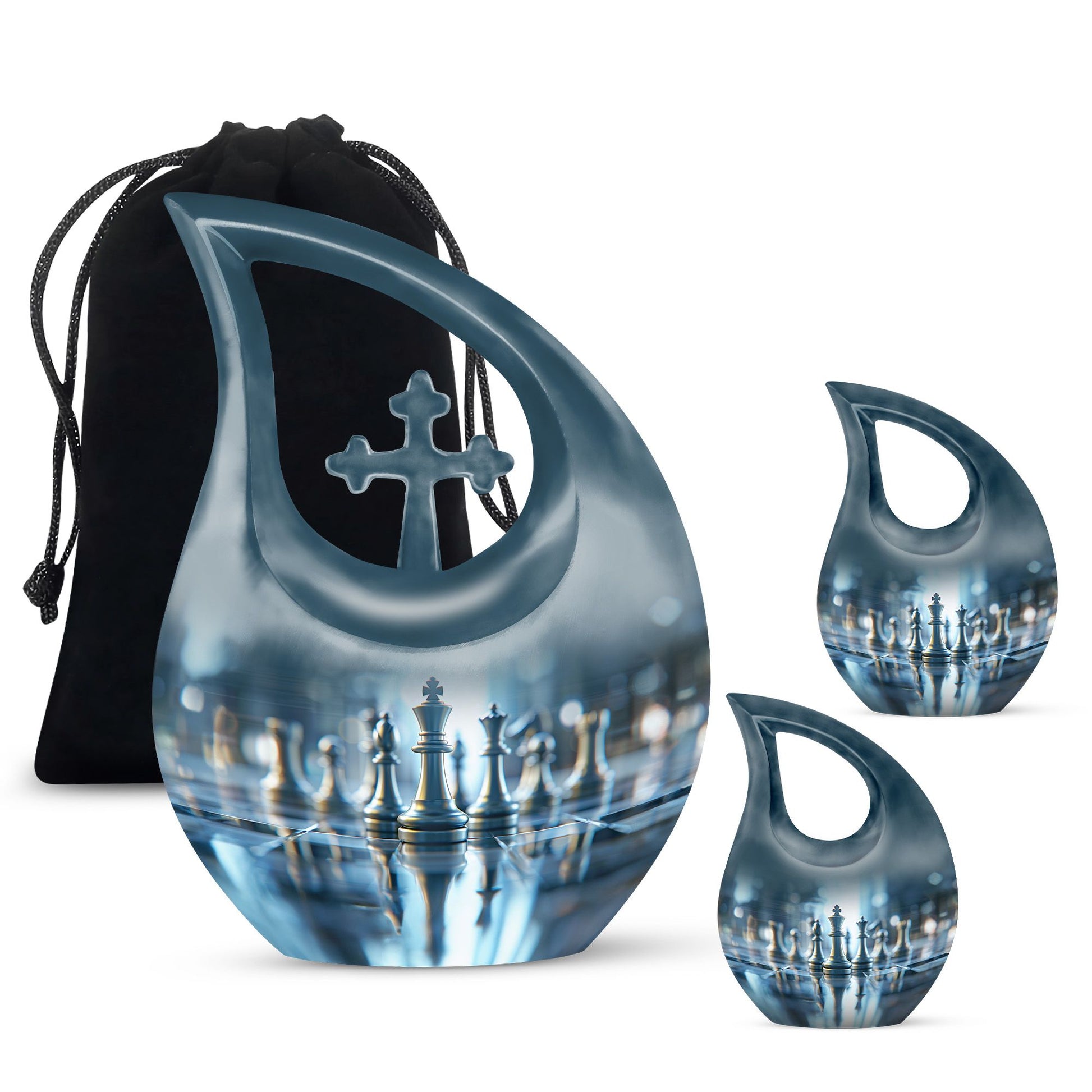  cross drop memorial urn,
