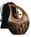 Chess-themed 10 inch Cross Drop Funeral Urn,