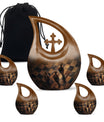 Chess-themed 10 inch Cross Drop Funeral Urn,