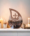 10-inch Chess Themed Cross Drop Design