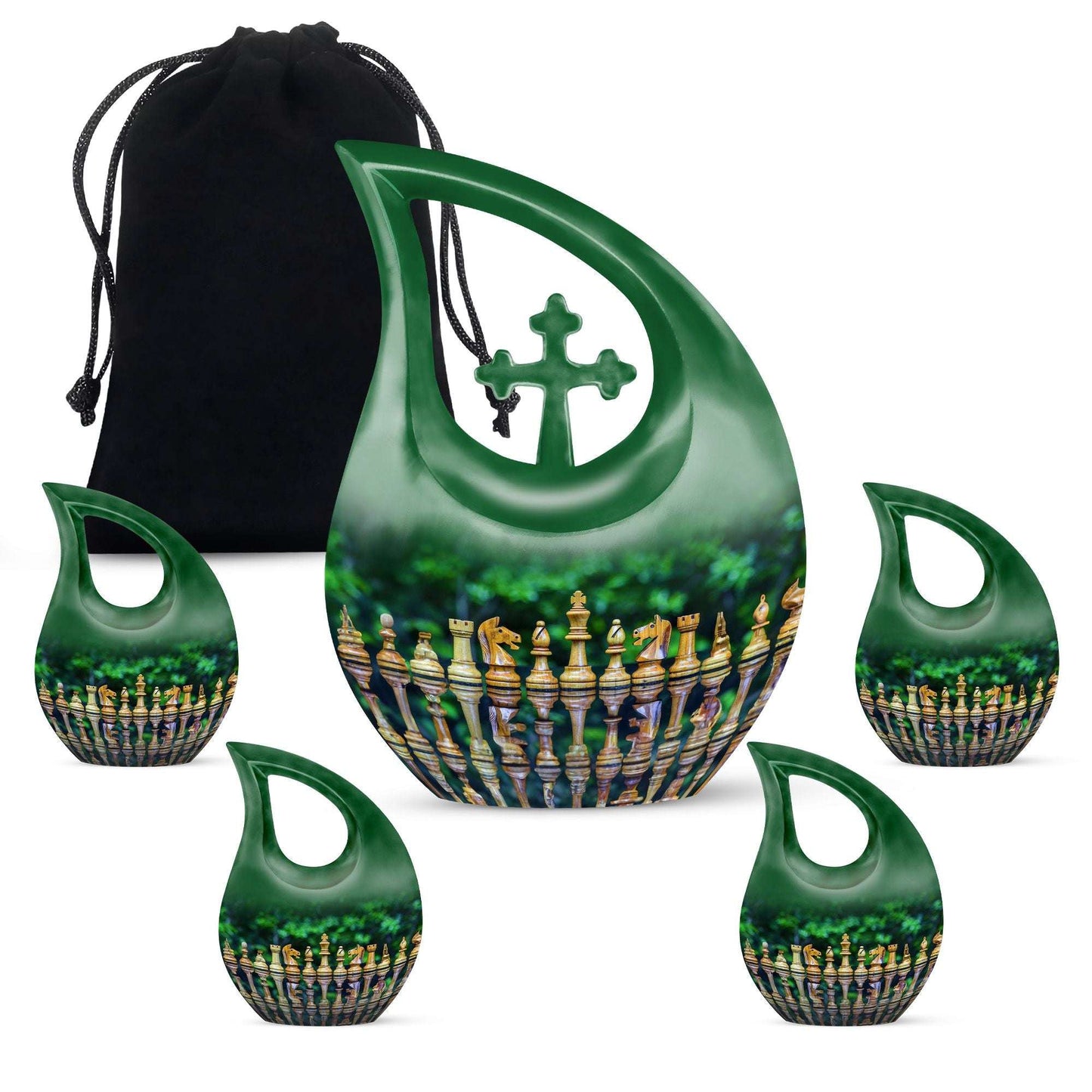 10 Inch Chess Urn
