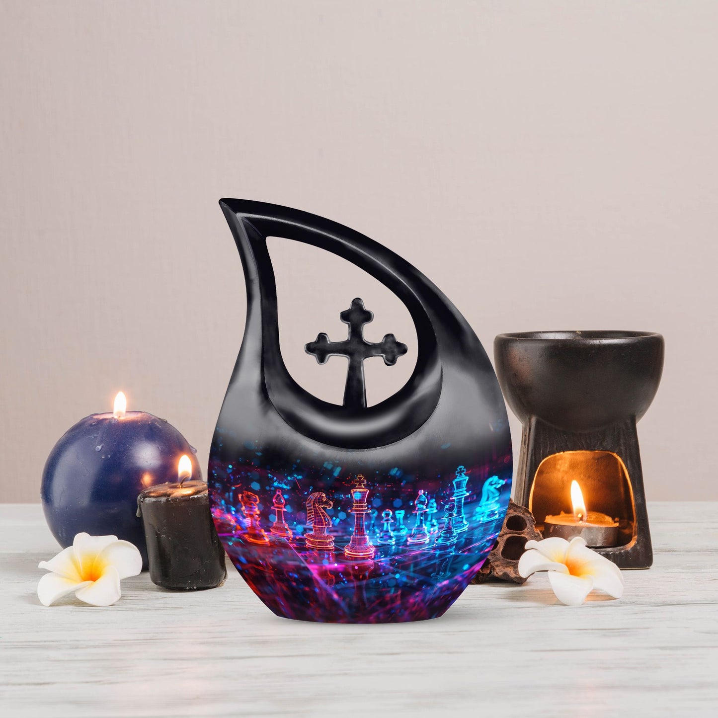 10-inch Extra Large Chess Urn