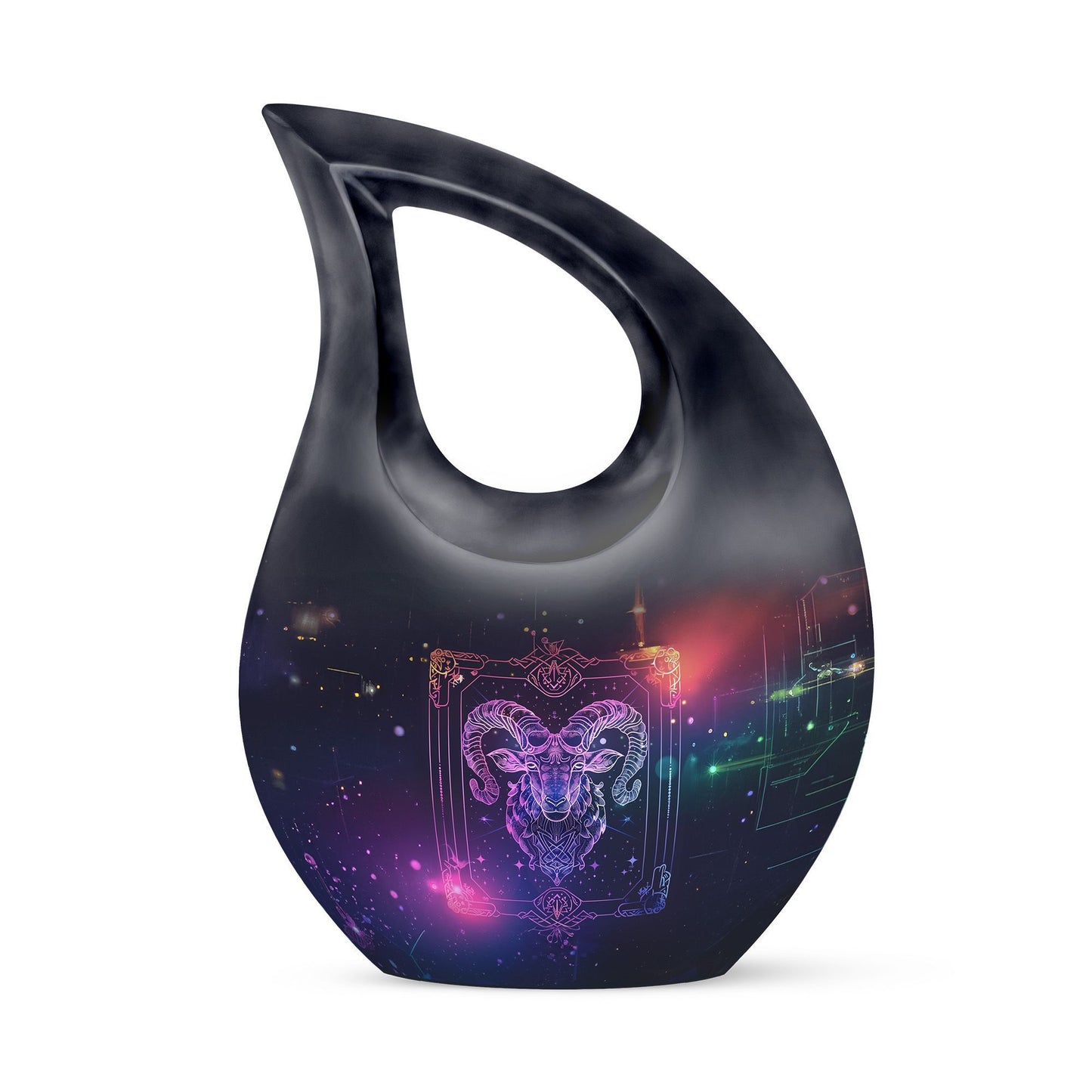  Zodiac Urn, Metal Cremation Urn 