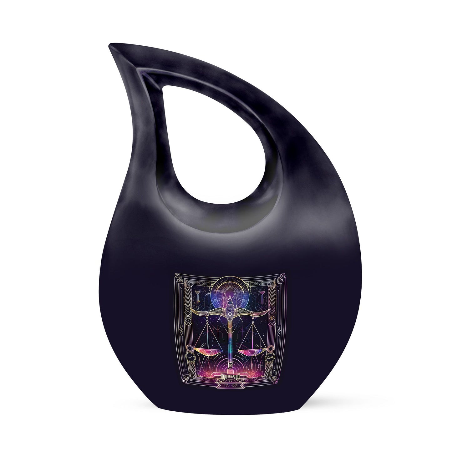 Zodiac-themed Cross Drop design Cheap Cremation Urn 