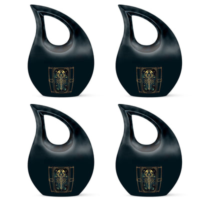 10-inch Zodiac themed Cross Drop memorial urn 