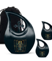 10-inch Zodiac themed Cross Drop memorial urn 