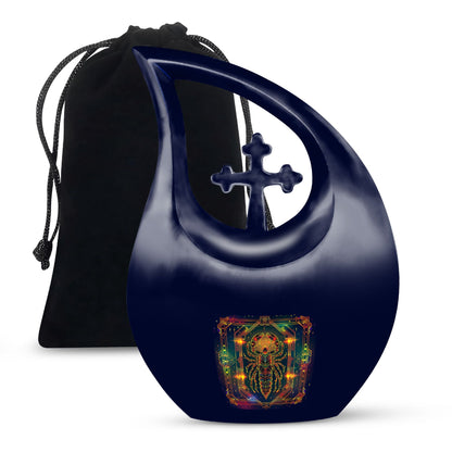 10-inch Zodiac Themed Memorial Urn