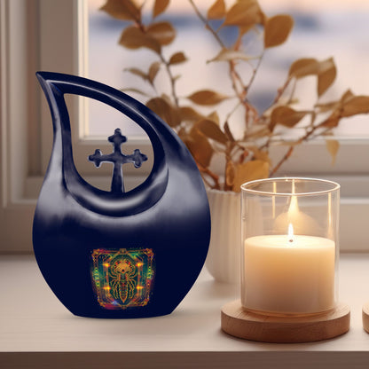 10-inch Zodiac Themed Memorial Urn