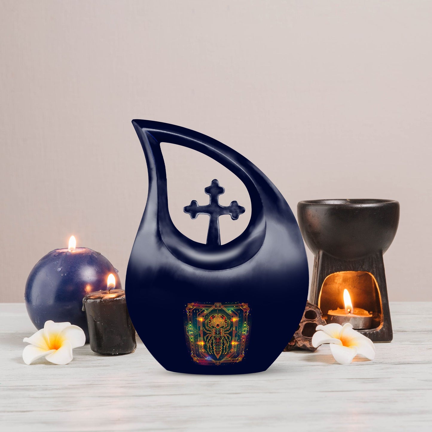 10-inch Zodiac Themed Memorial Urn
