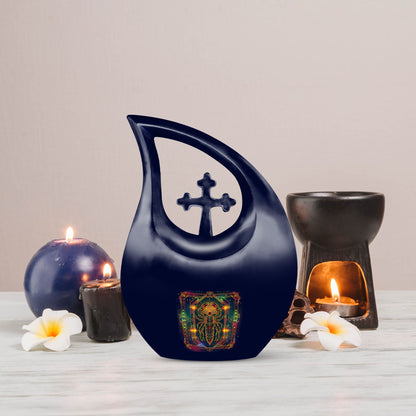 10-inch Zodiac Themed Memorial Urn