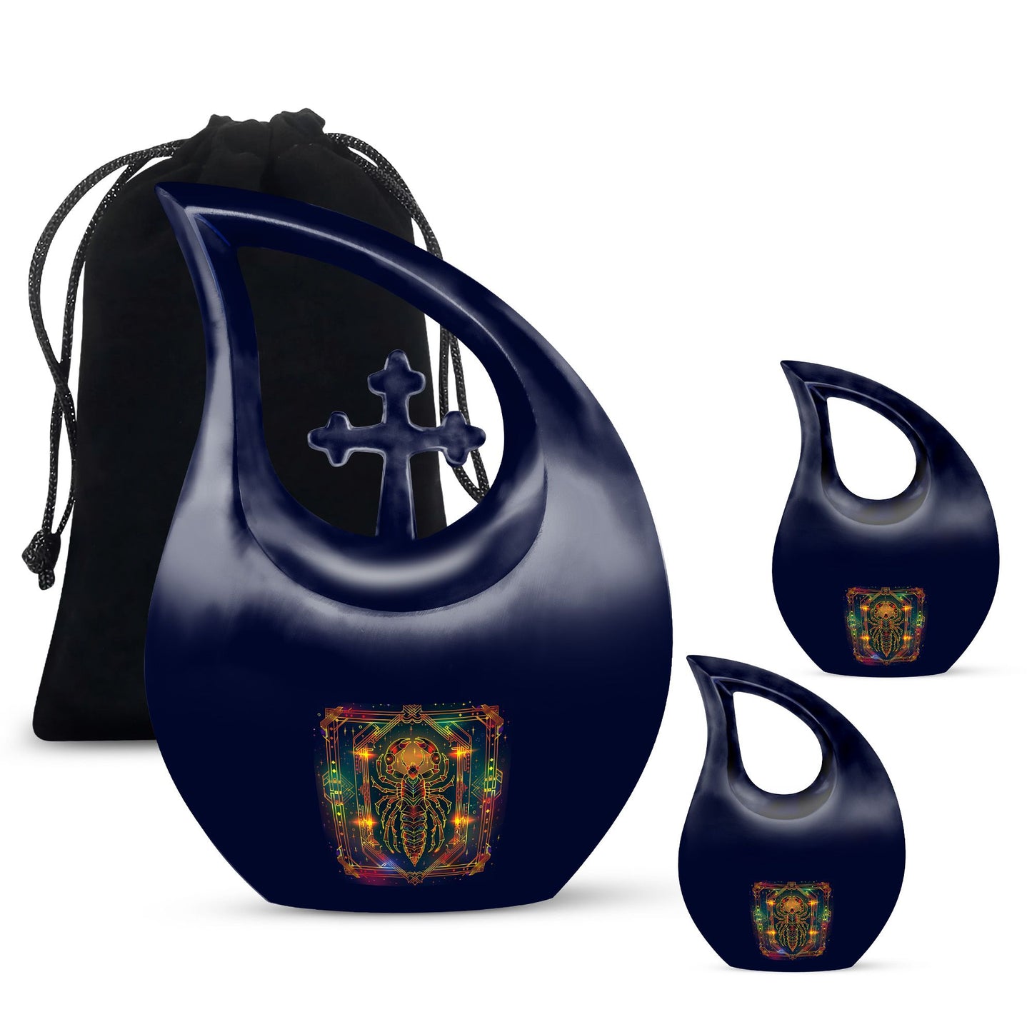 10-inch Zodiac Themed Memorial Urn