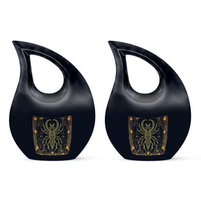 10 inch Zodiac-themed Cross Drop Mini Urn 