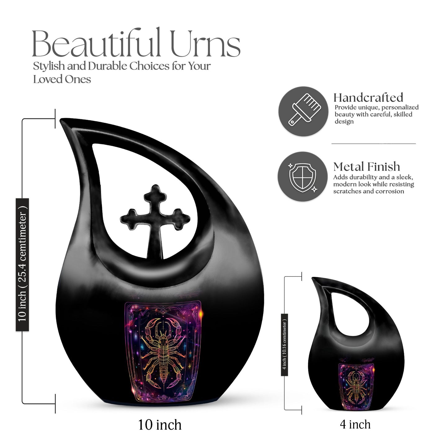10-inch Zodiac themed Custom Urn 