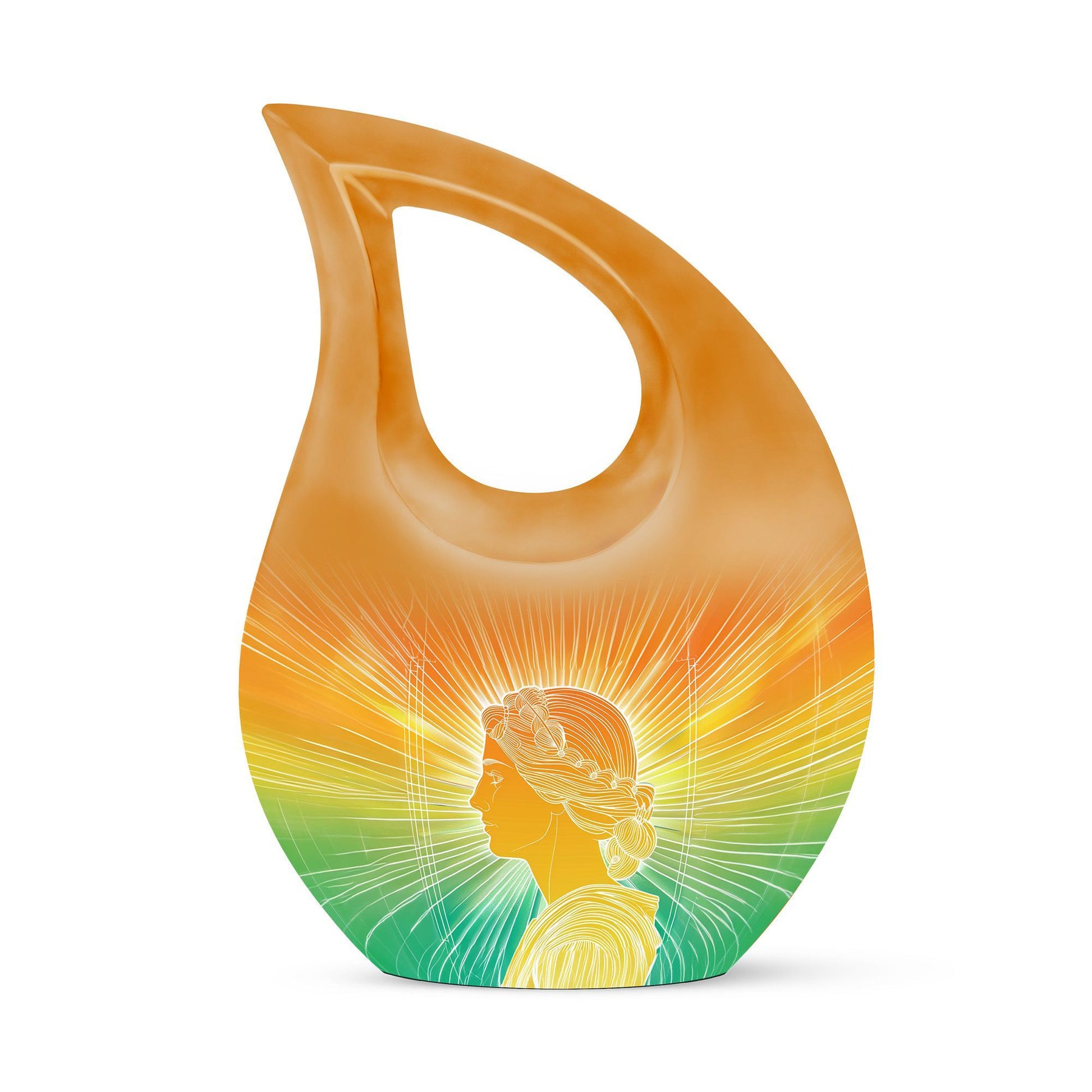 10 inch Zodiac-themed urn featuring