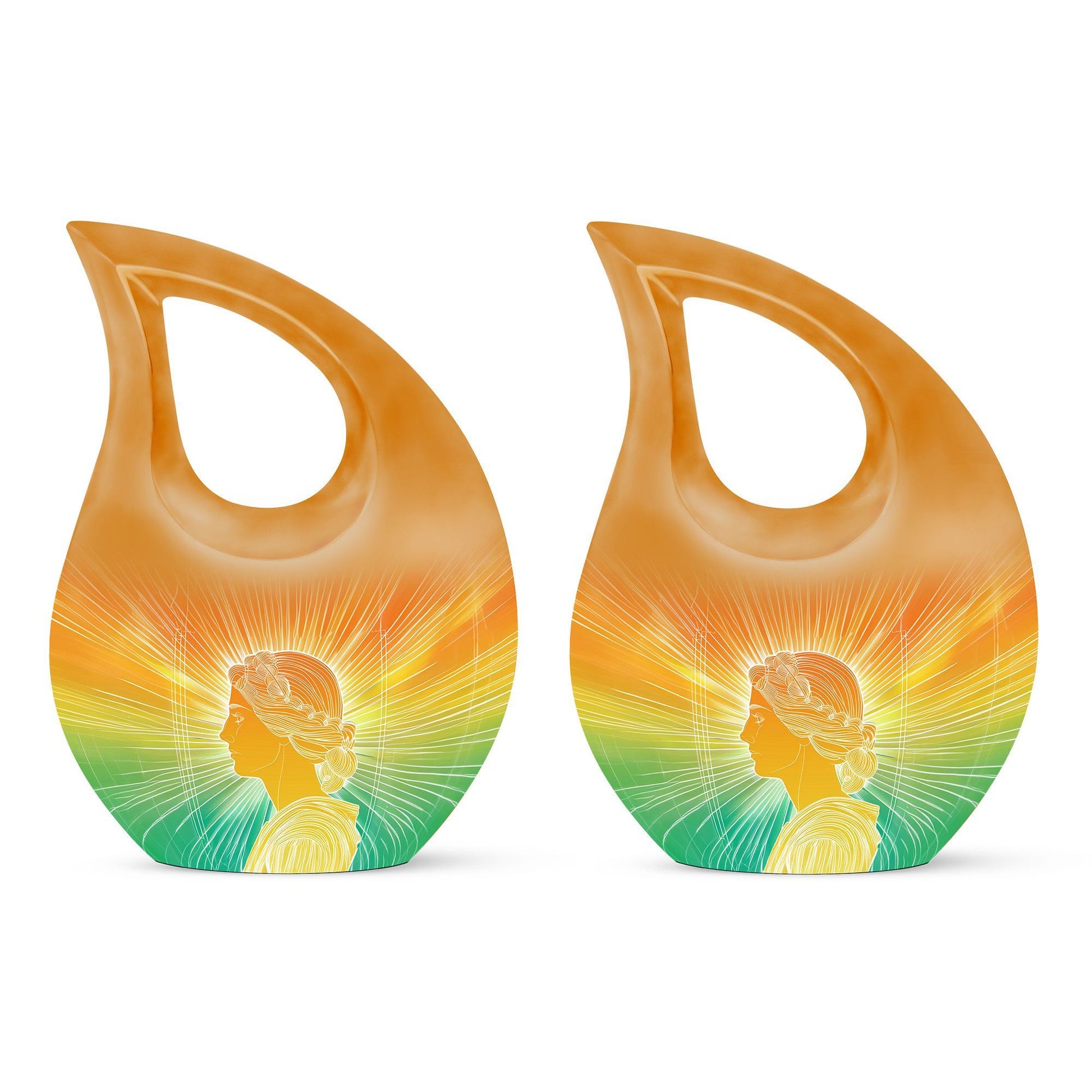 10 inch Zodiac-themed urn featuring