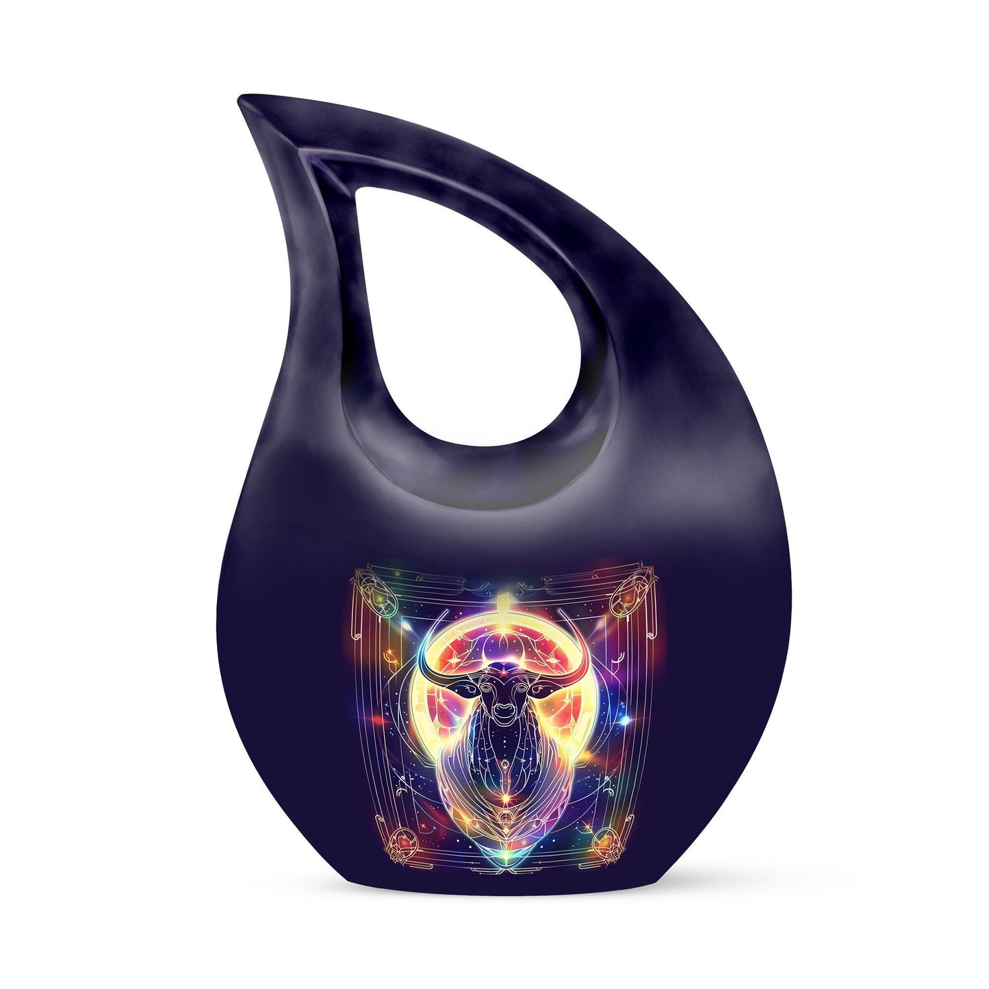 10 Inch Zodiac Urn with Cross Drop design