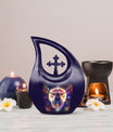 10 Inch Zodiac Urn with Cross Drop design