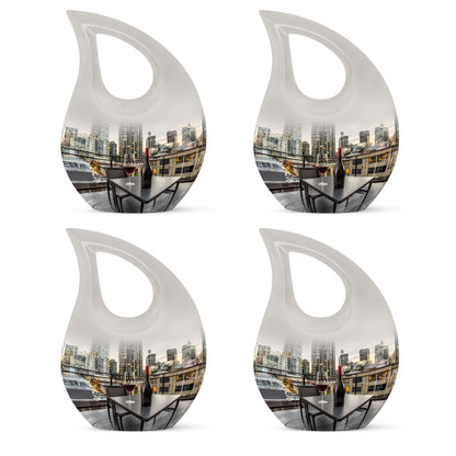 10-inch Wine Urn Vase, Cross Drop Design,