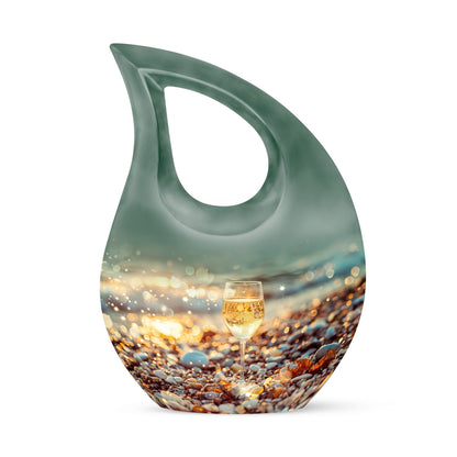  Wine Urn with Cross Drop design, 