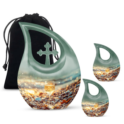  Wine Urn with Cross Drop design, 