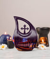 10-inch Wine Urn with Cross Drop design,