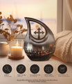  Cross Drop Memorial Urn for Human Ashes,