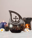  Cross Drop Memorial Urn for Human Ashes,