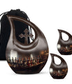  Cross Drop Memorial Urn for Human Ashes,