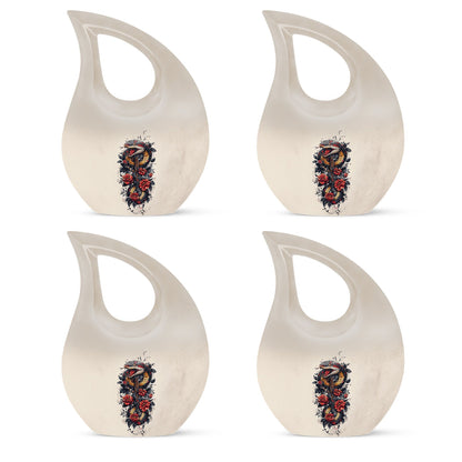 Snake Urn with Cross Drop design,